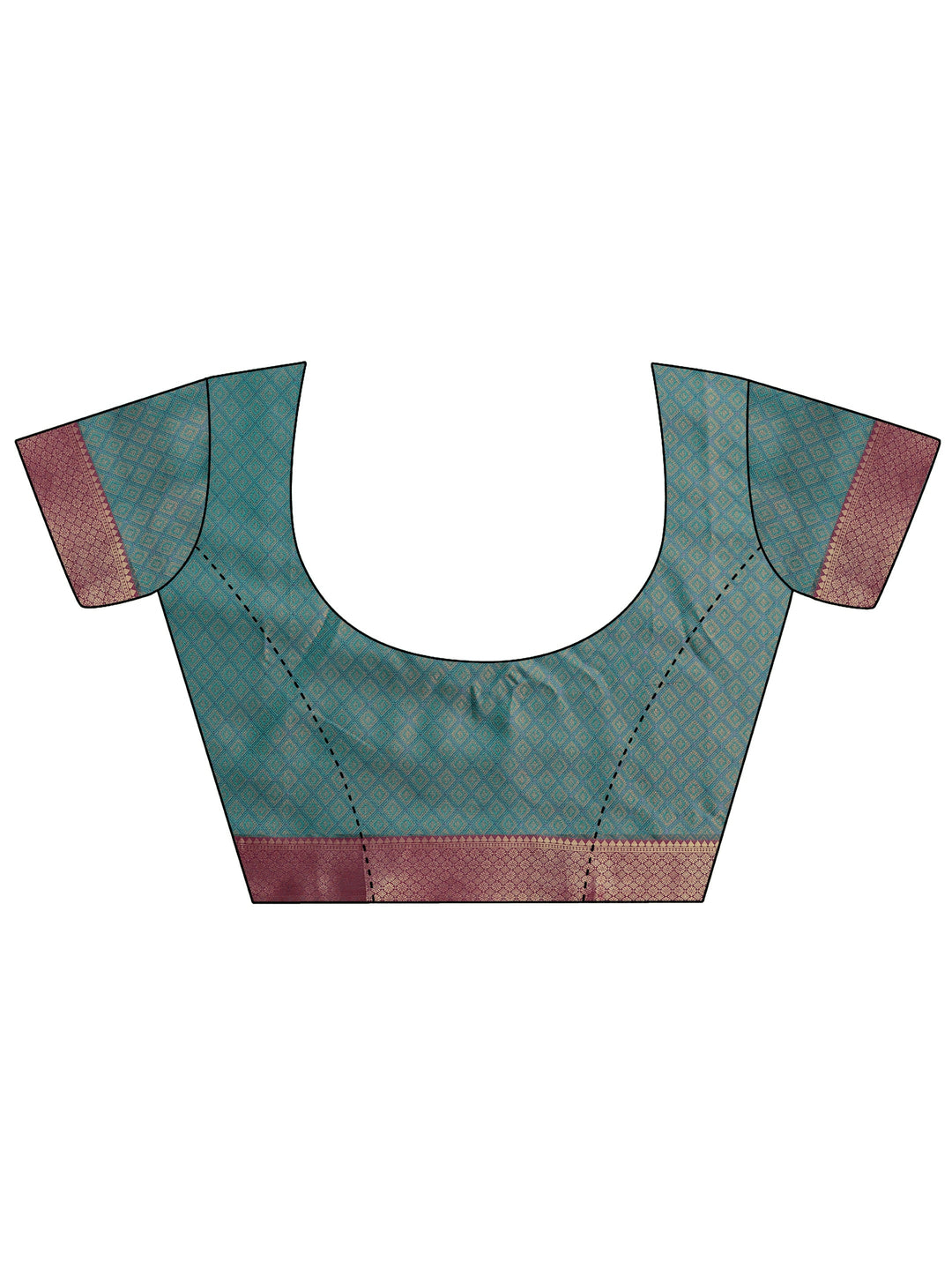  Blue Woven Design Banarasi Silk Blend Saree With Unstitched Blouse Piece 