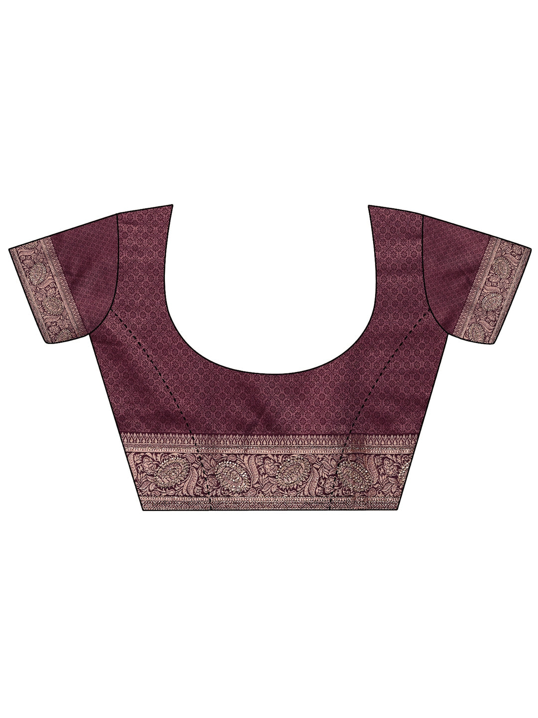  Pink Woven Design Banarasi Silk Blend Saree With Unstitched Blouse Piece 