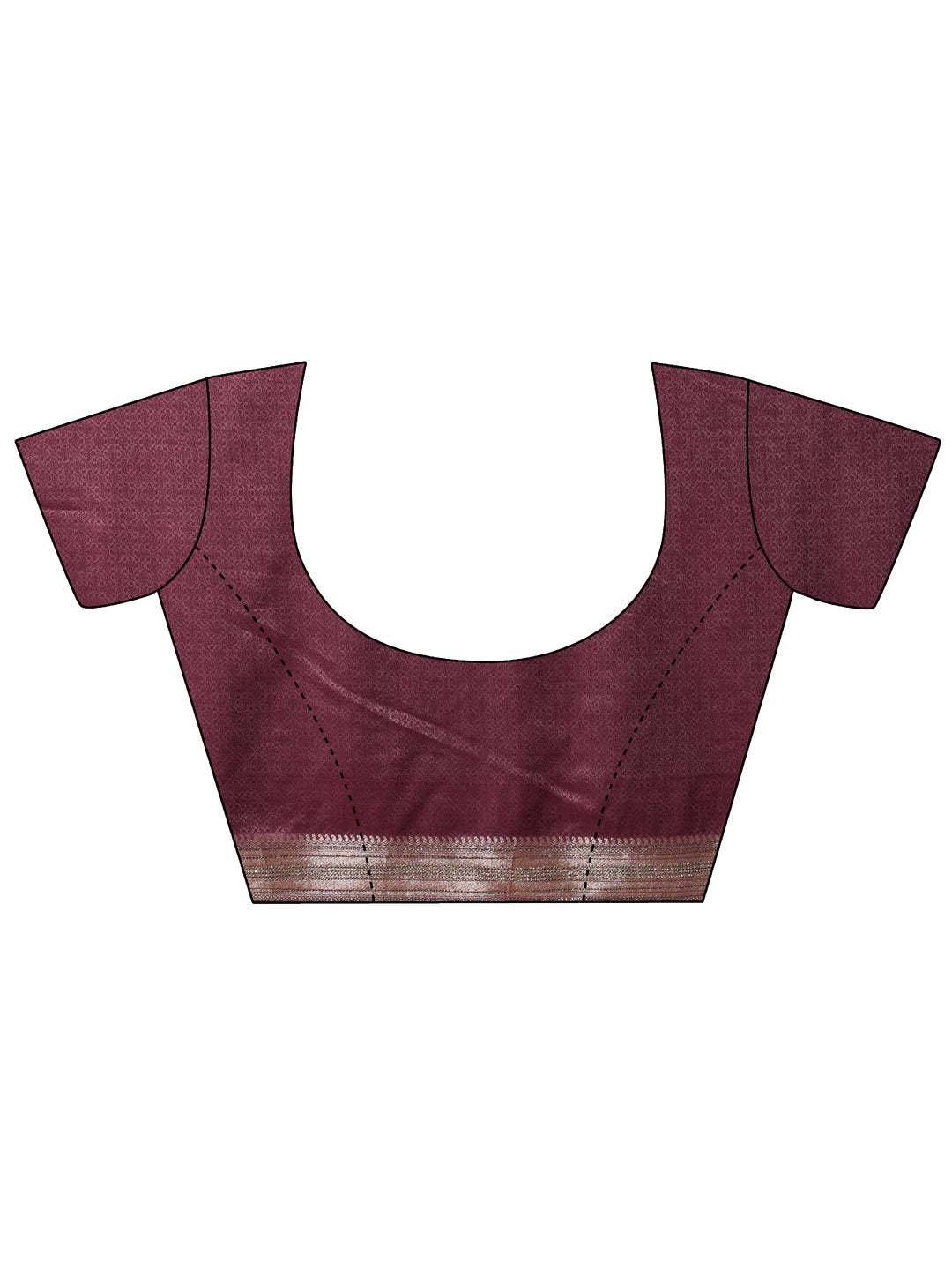  Pink Woven Design Silk Blend Saree With Unstitched Blouse Piece 