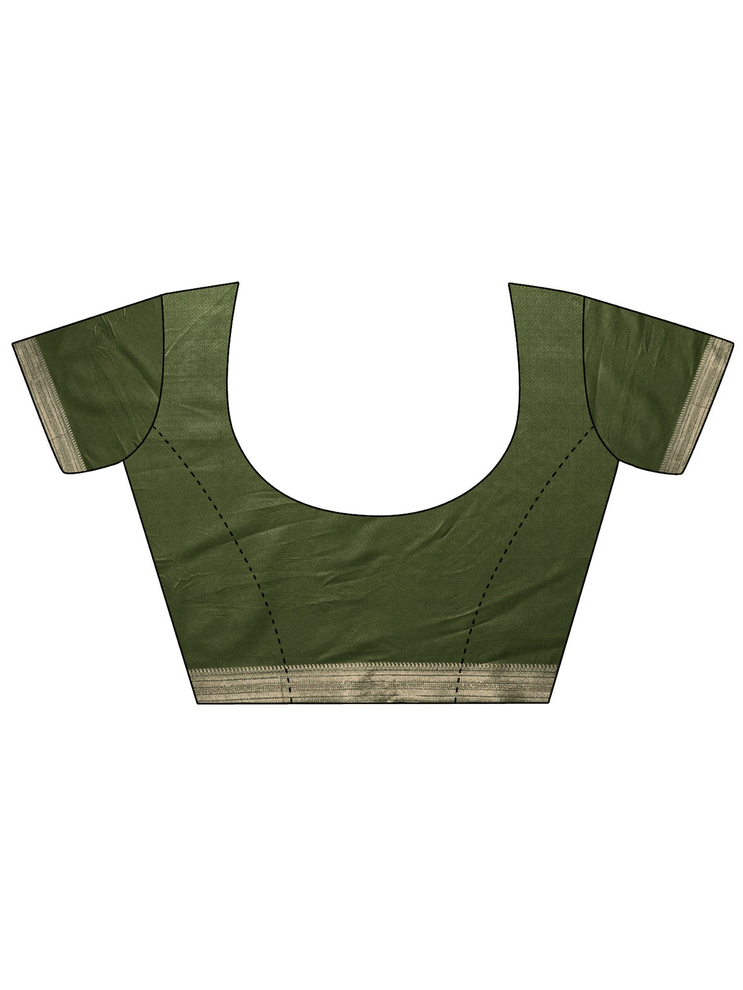  Green Woven Design Banarasi Silk Blend Saree With Unstitched Blouse Piece 
