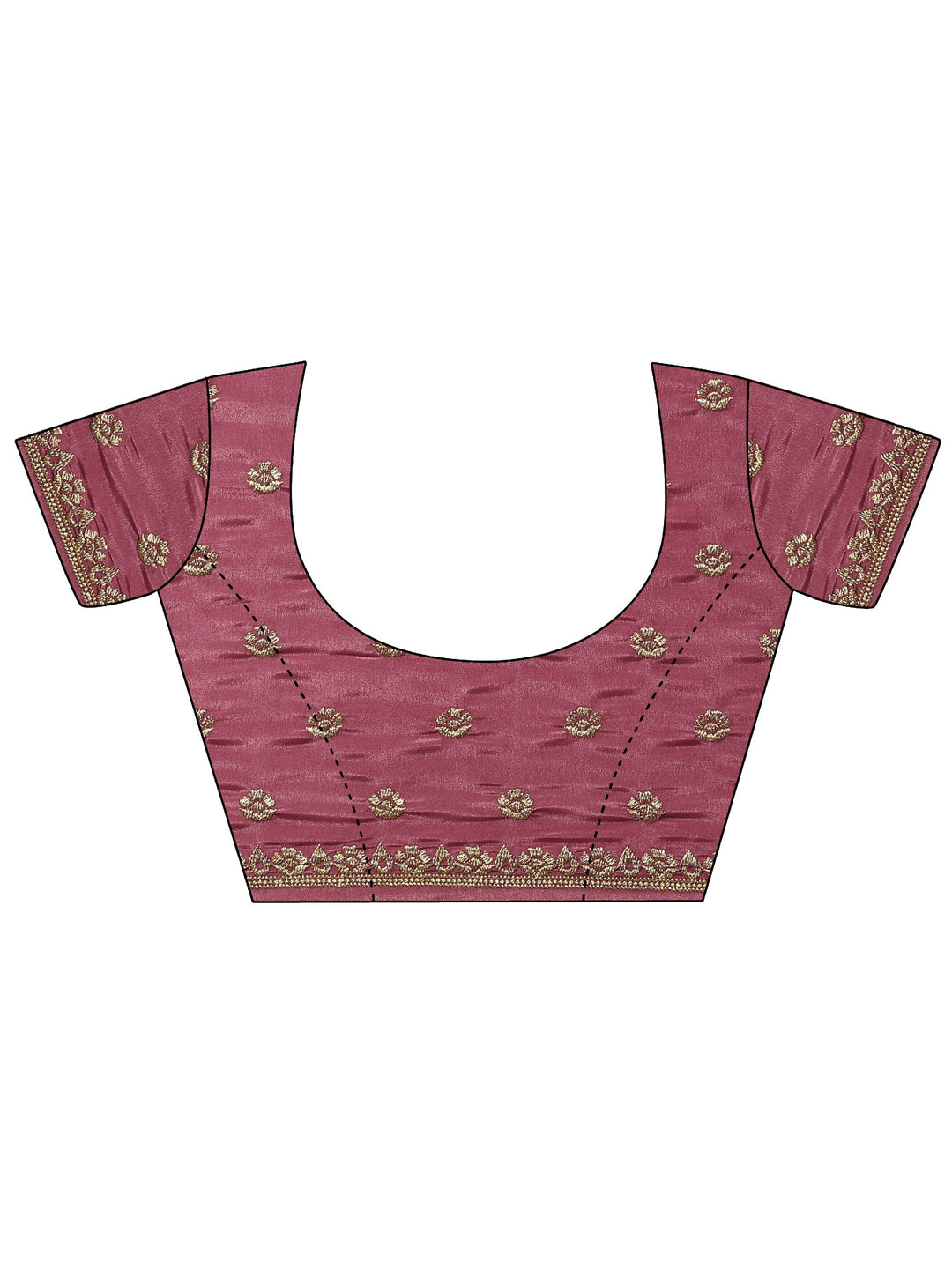  Mauve Embellished Crepe Sarees With Unstitched Blouse Piece 