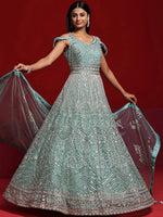sachin and babi light blue dress Buy Indian Engagement Outfits Online USA