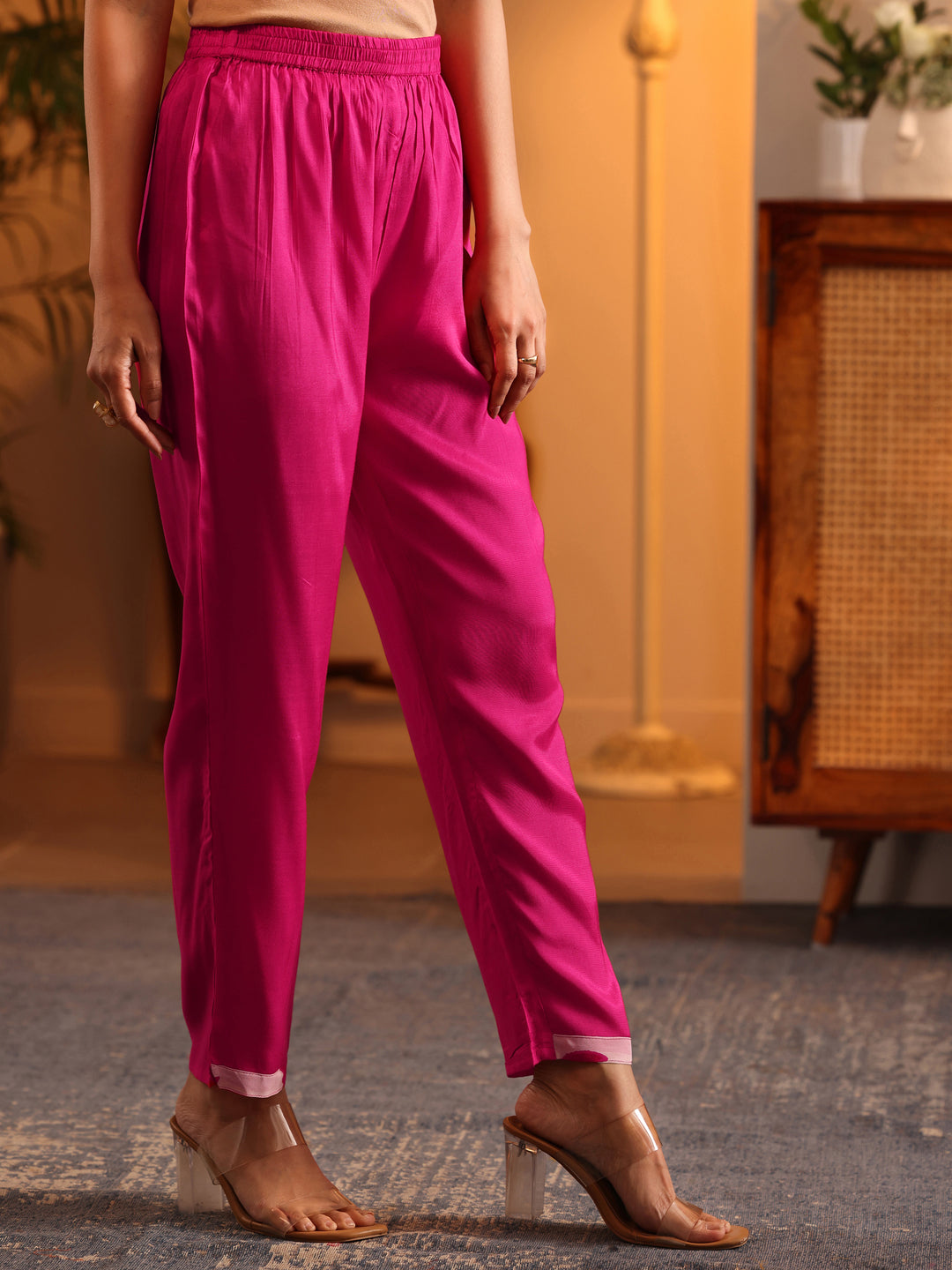  Libas Art Off White Printed Georgette Anarkali Suit Set With Dupatta 