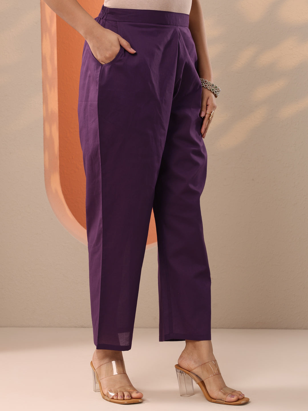  Burgundy Embroidered Silk Blend Straight Suit Set With Dupatta 
