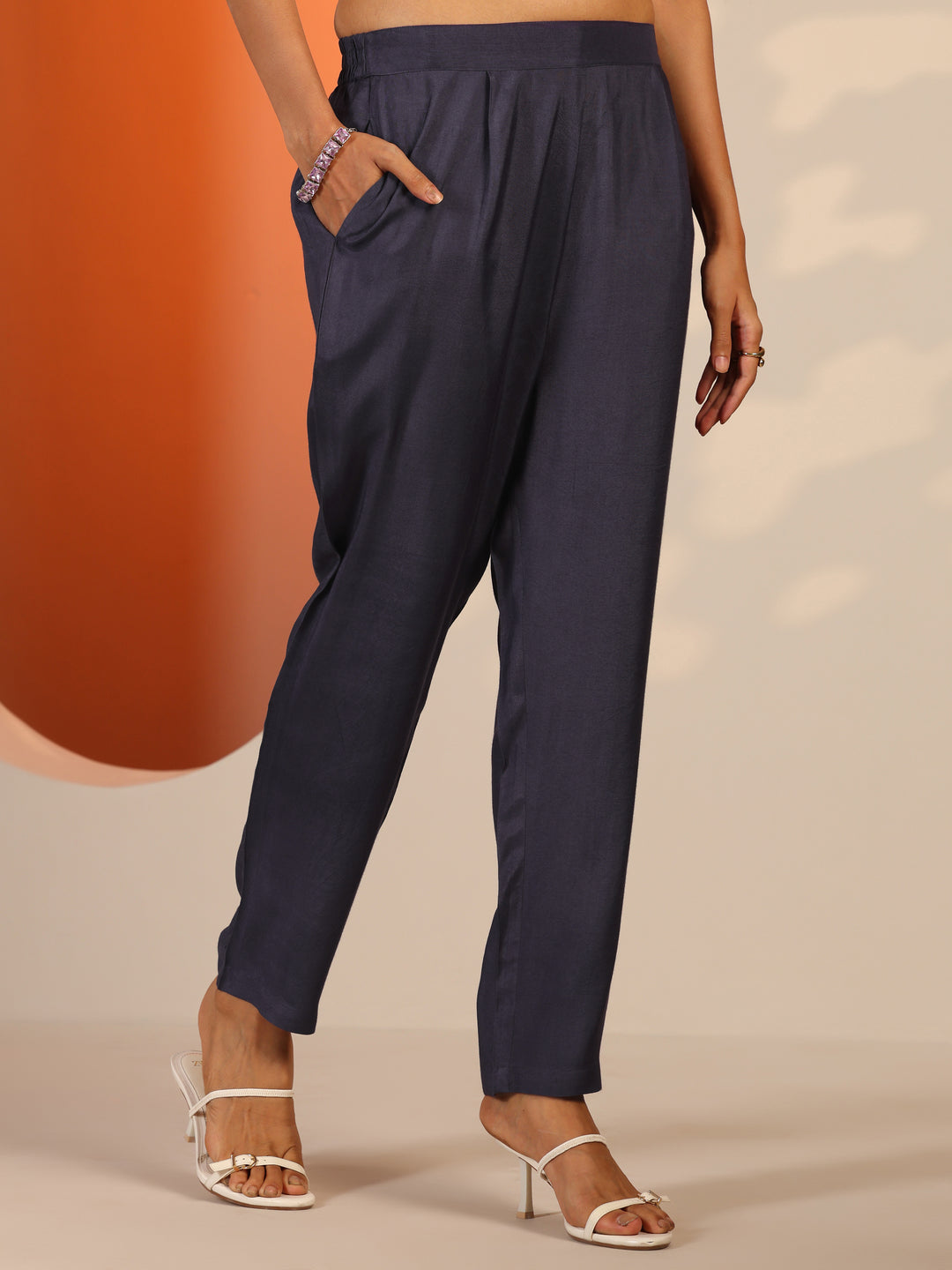  Purple Printed Muslin Straight Suit Set With Dupatta 