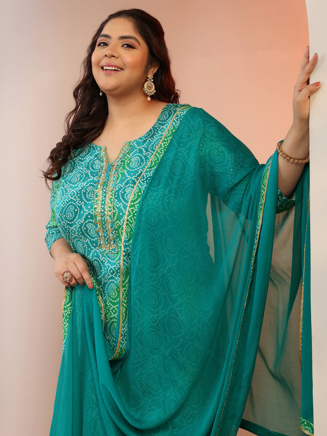  Plus Size Blue Printed Viscose Straight Suit Set With Dupatta 