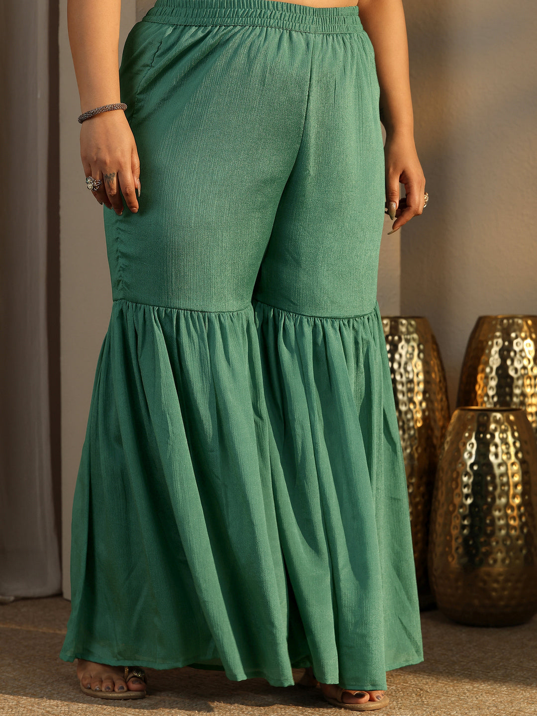  Plus Size Bandhani Printed Chinon Straight Suit Set With Dupatta 