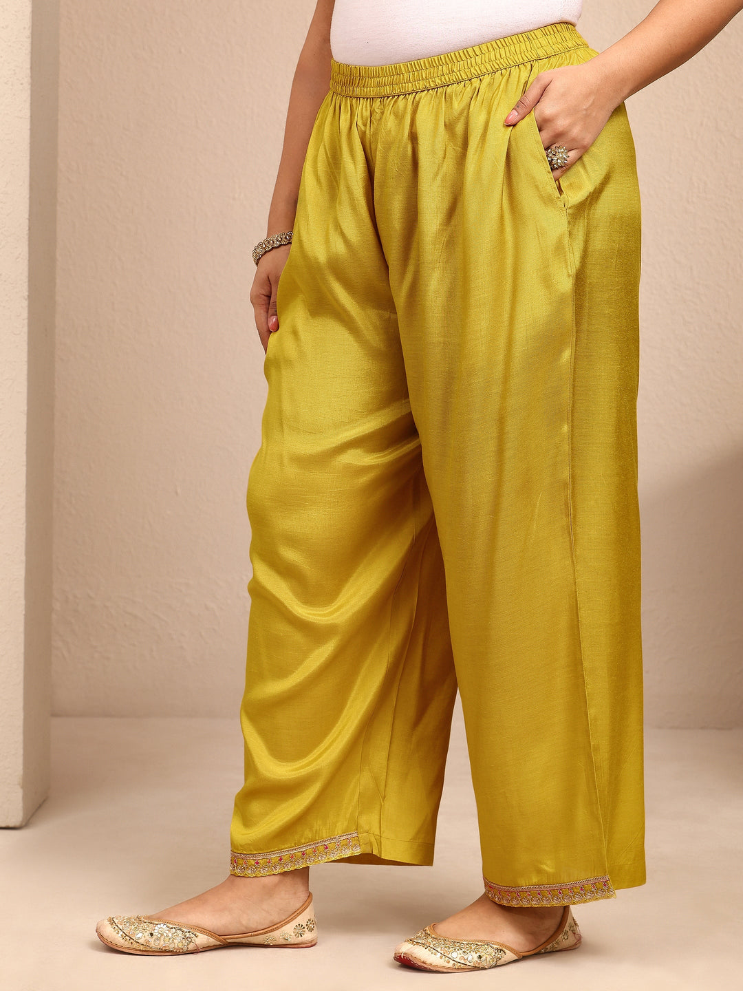  Plus Size Mustard Embroidered Plus Size Clothing Organza Straight Suit Set With Dupatta 