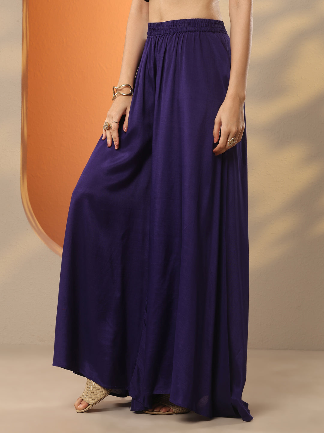  Libas Art Purple Bandhani Printed A-Line Kurta Set 