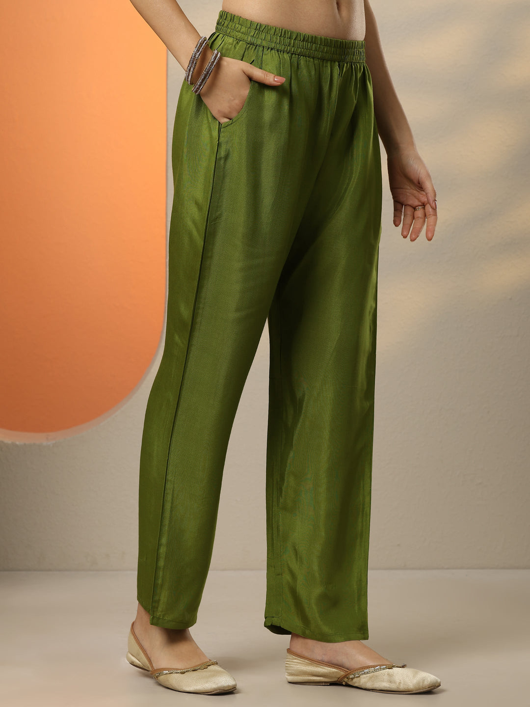  Libas Art Red Embroidered Crepe Straight Suit Set With Dupatta 