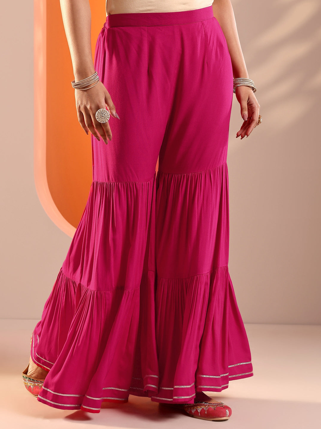  Orange Embroidered Rayon Straight Suit Set With Dupatta 
