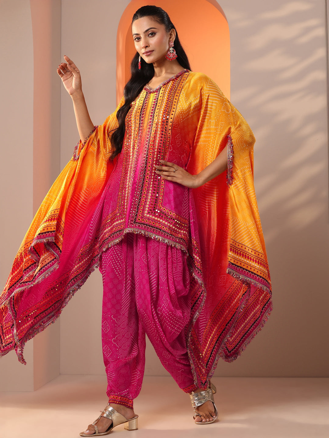  Pink Embellished Crepe Co-Ord Sets 