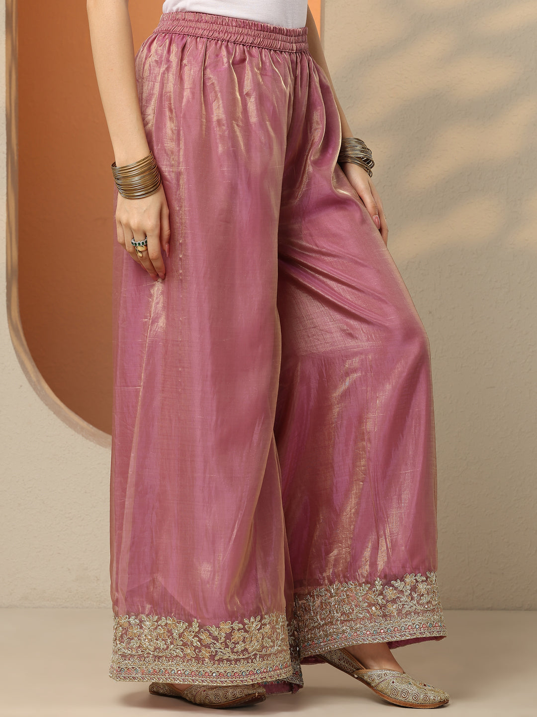  Libas Art Gold Embroidered Organza Straight Suit Set With Dupatta 