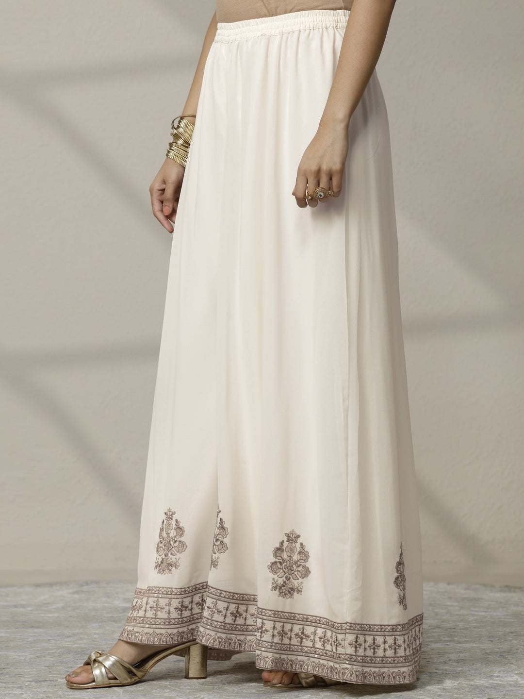  Libas Art Embroidered Georgette Straight Suit Set With Dupatta 