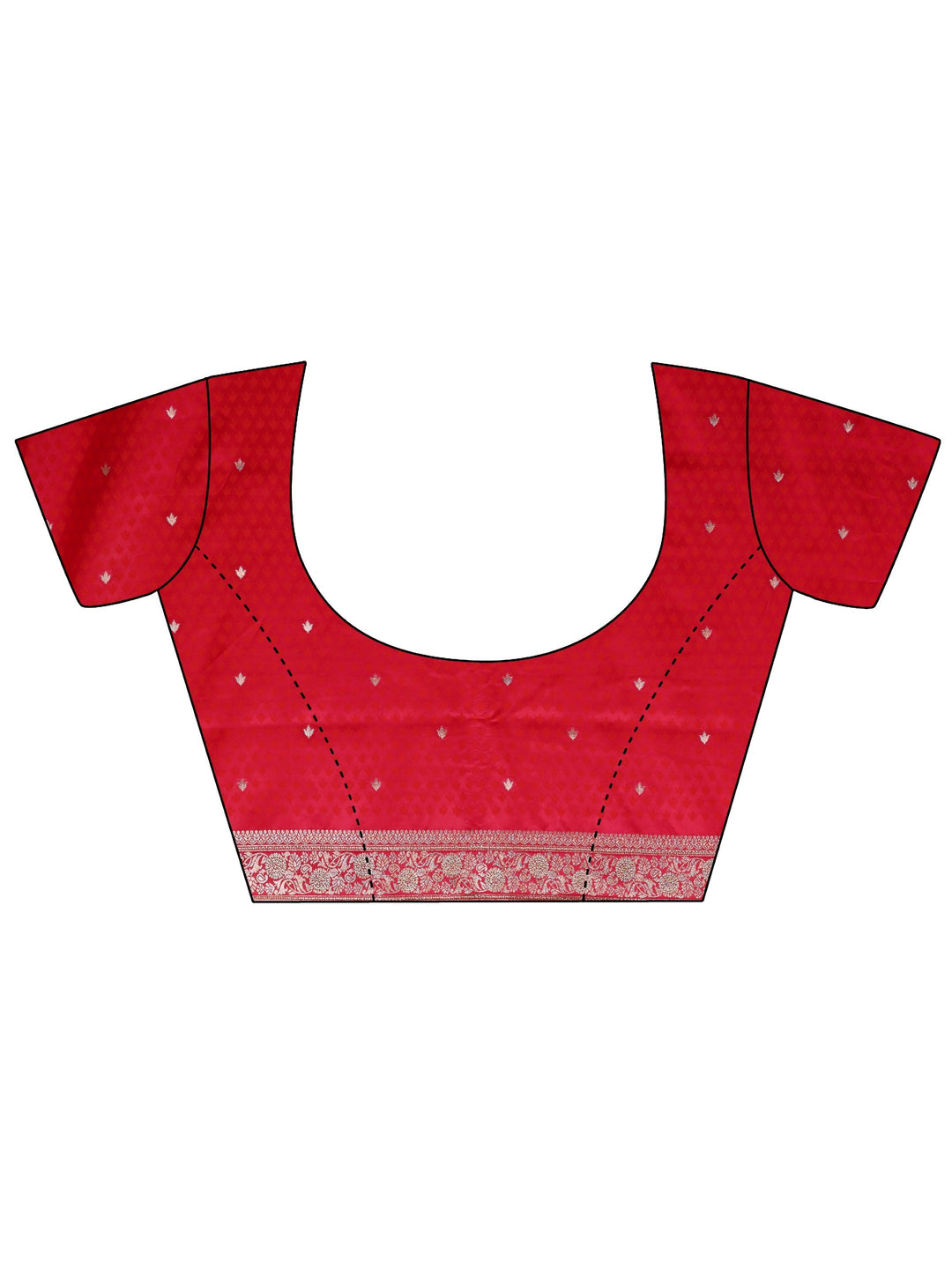 Libas Pink Banarasi Satin Saree With Unstiched Blouse Piece And Dupatta 