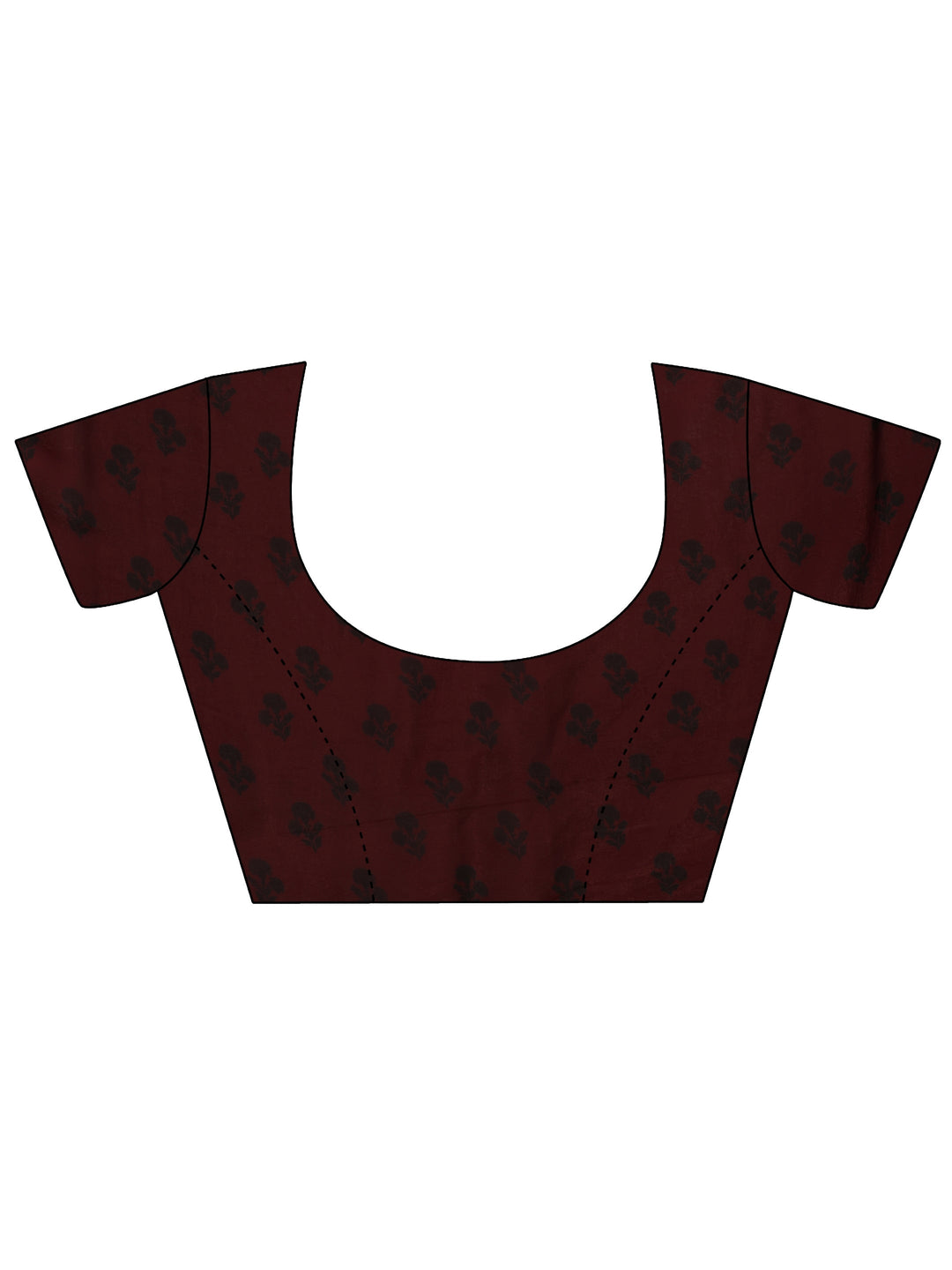  Libas Burgundy Embellished Tissue Saree With Unstiched Blouse Piece 