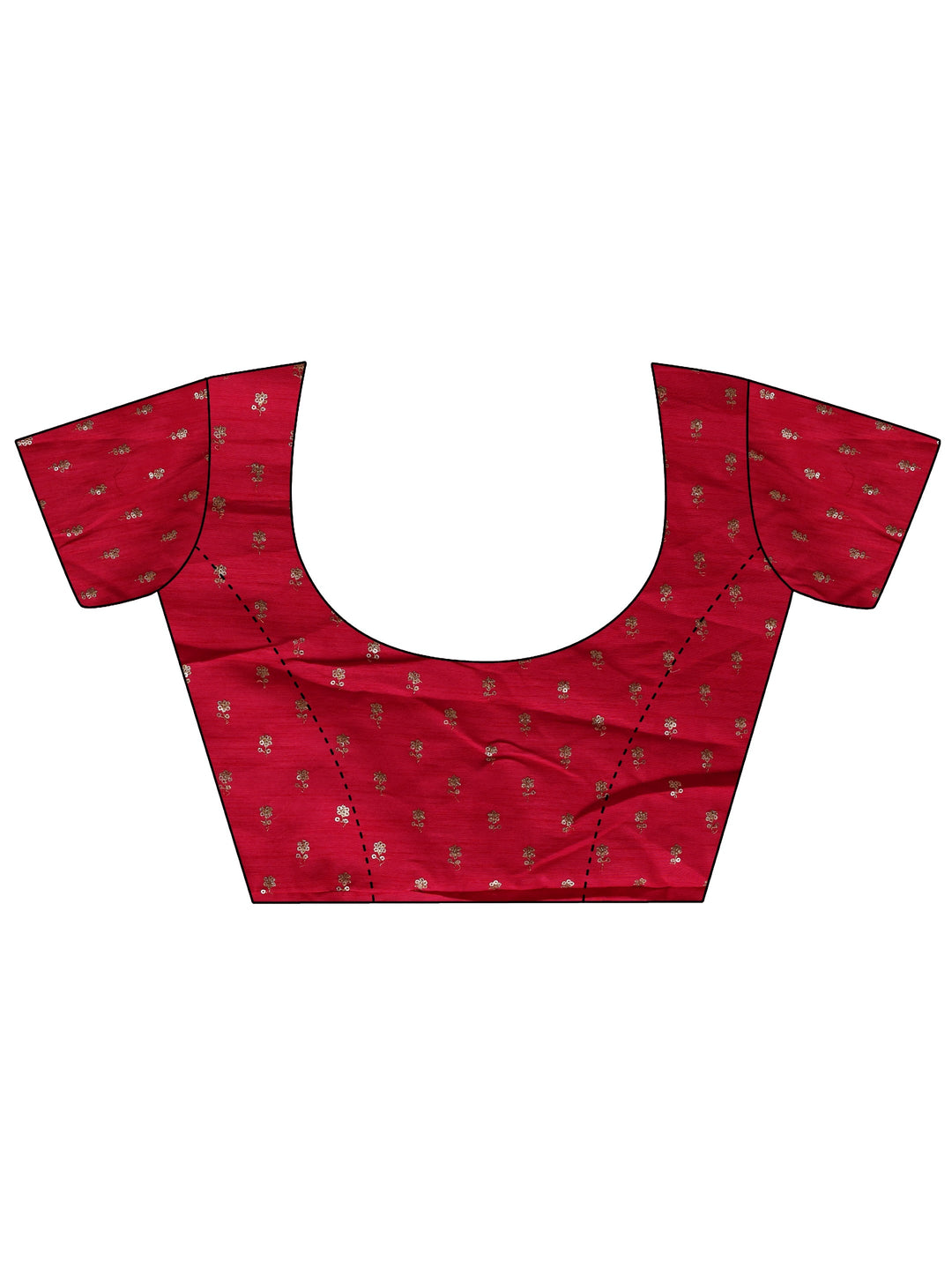  Pink Solid Chiffon Saree With Unstitched Blouse Piece 