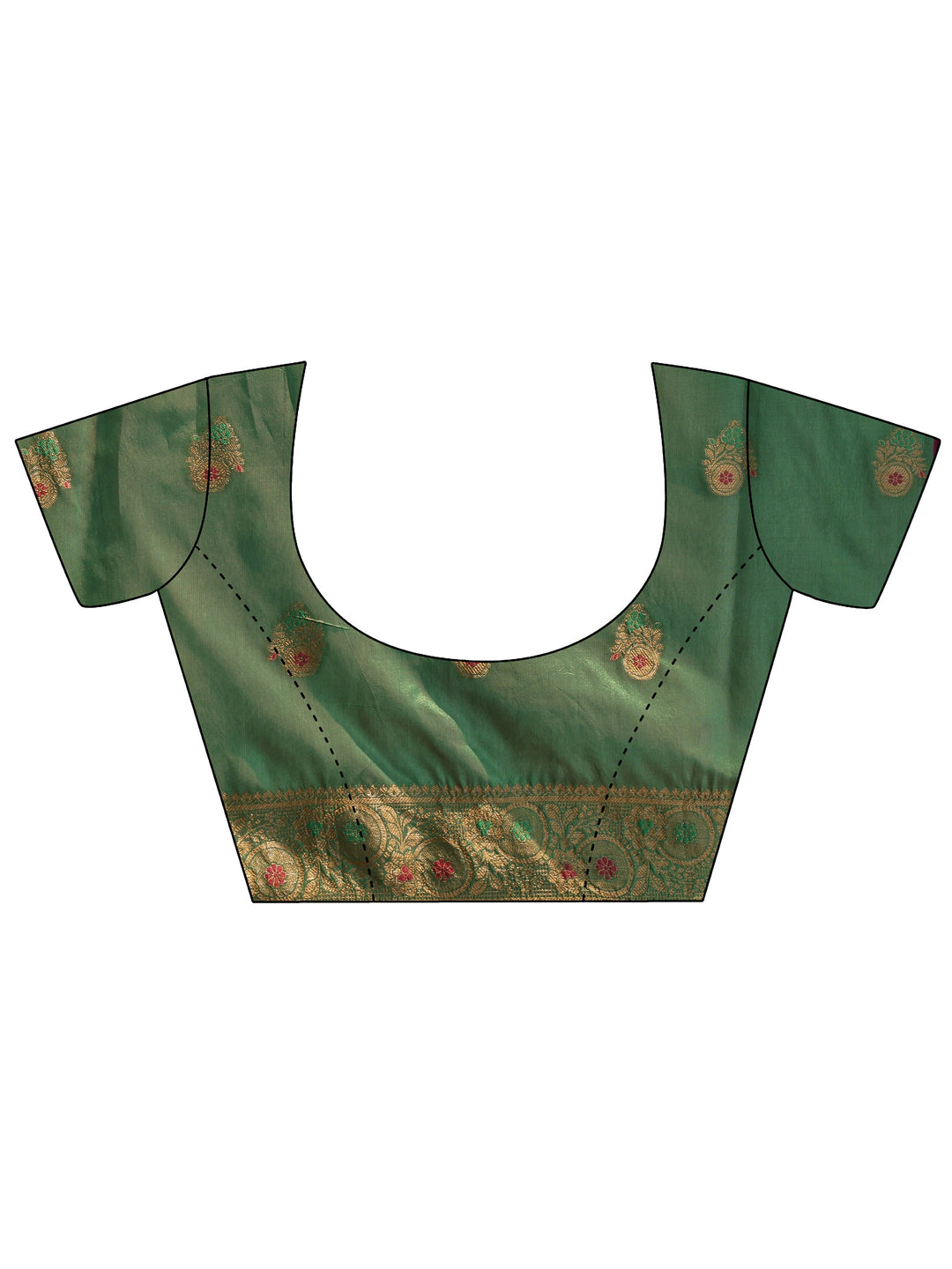  Purple Kanjeevaram Silk Blend Saree 