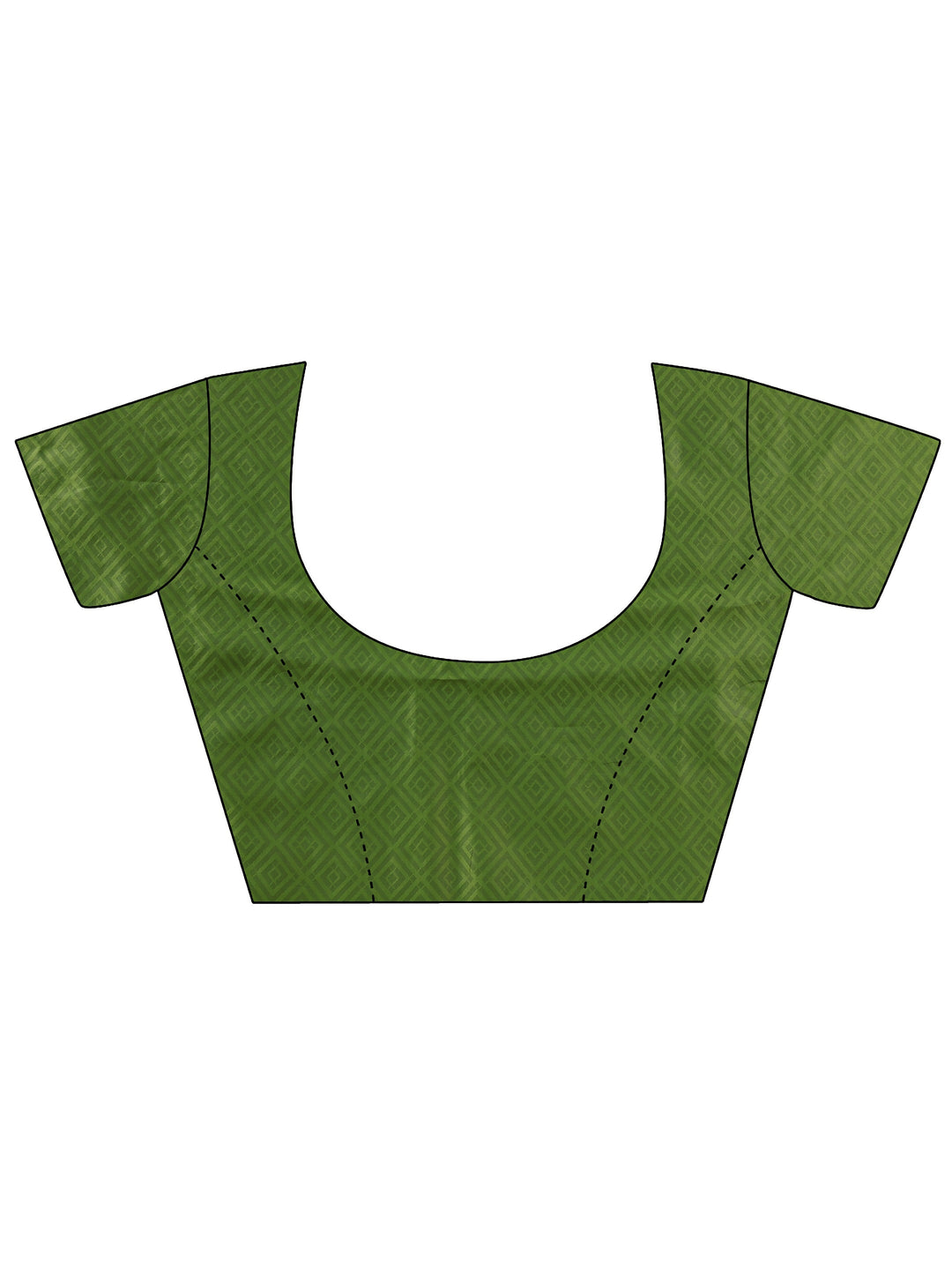  Green Kanjeevaram Silk Blend Saree 