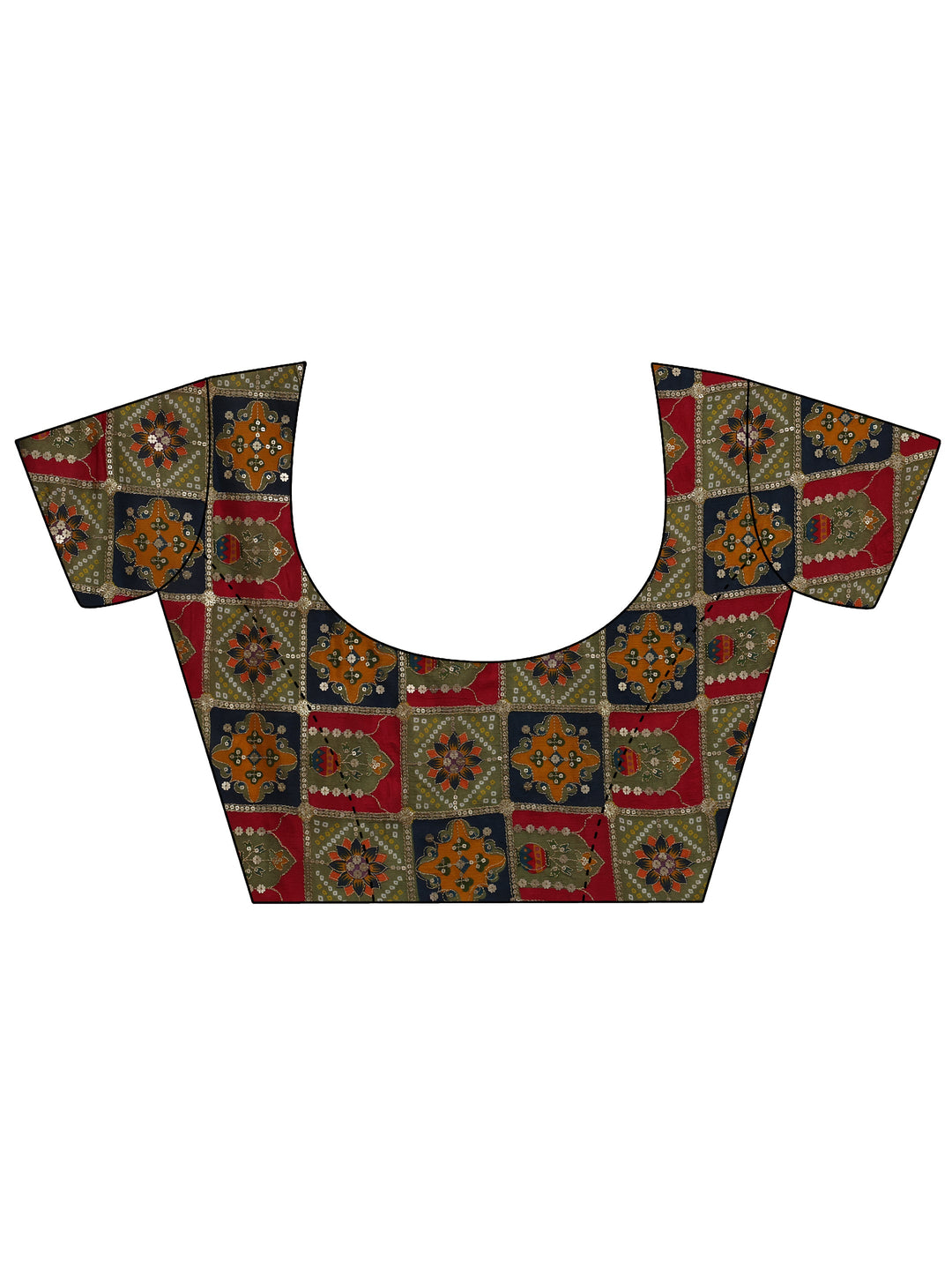  Olive Solid Chiffon Saree With Unstitched Blouse Piece 
