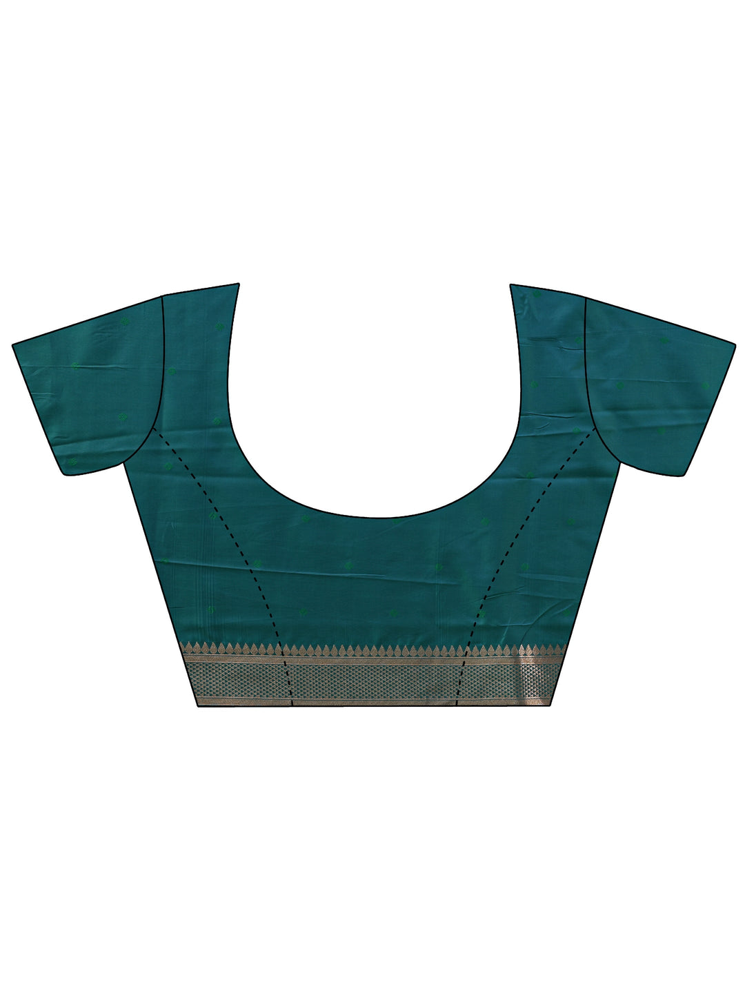  Sea Green Kanjeevaram Silk Blend Saree 