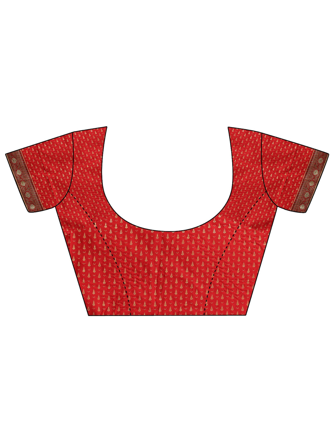  Brown Solid Silk Blend Saree 