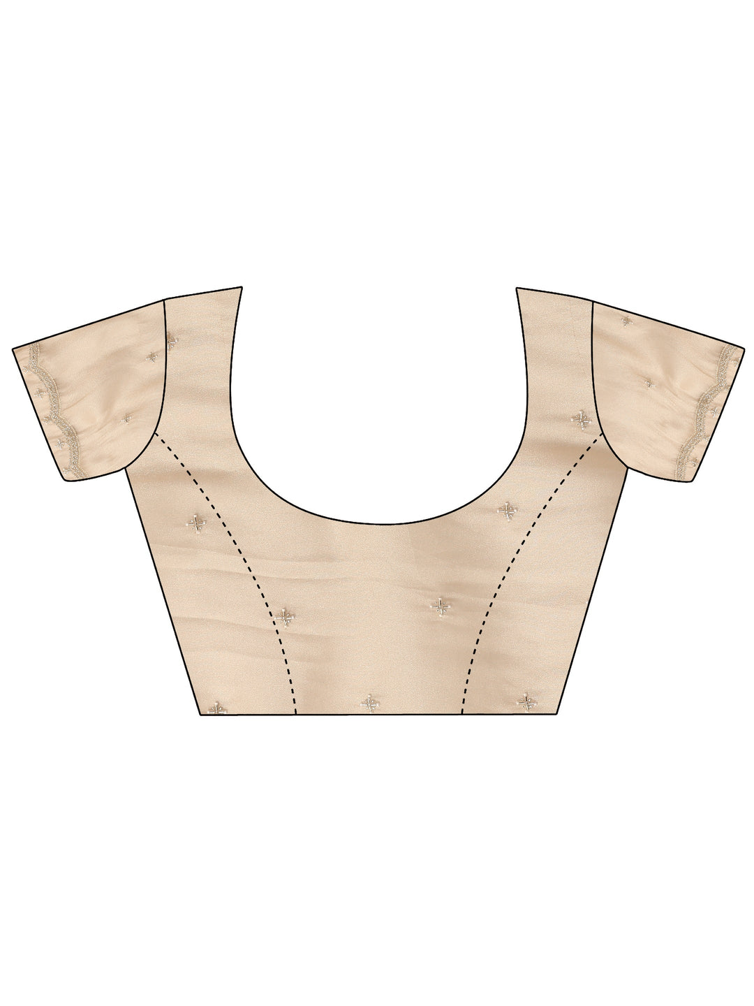  Gold Embellished Tissue Saree 