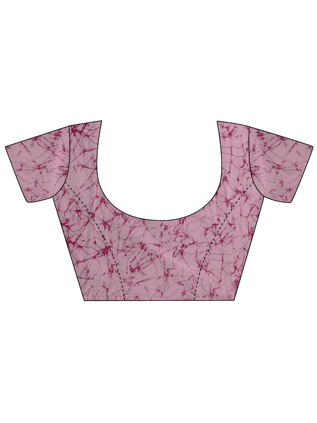 Pink Floral Printed Cotton saree 