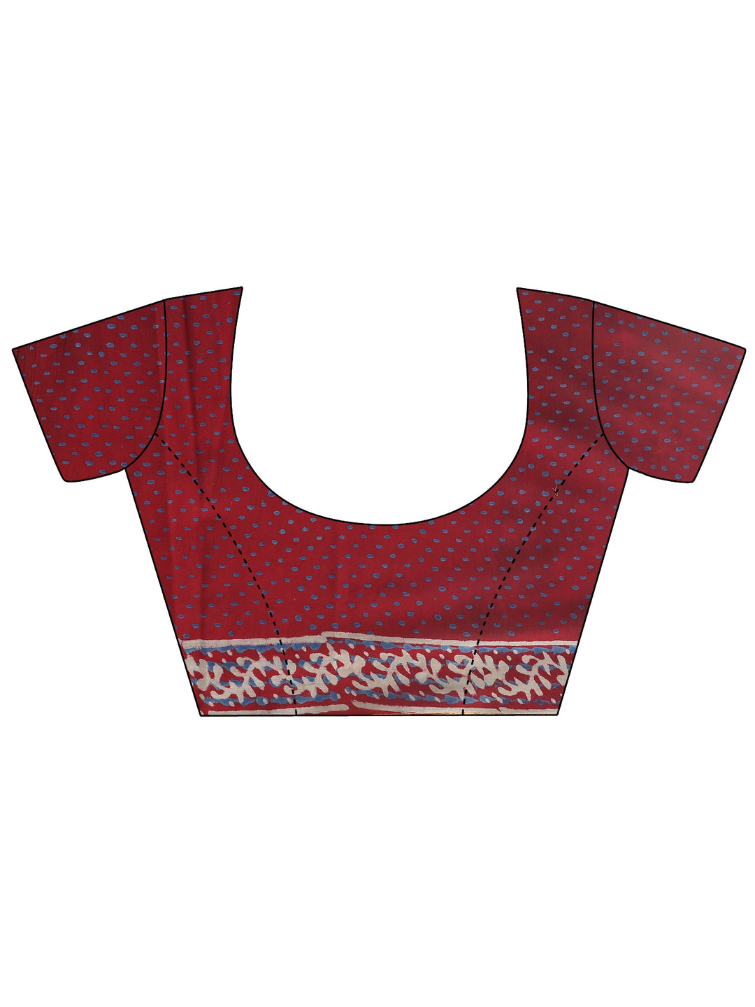  Pink Printed Cotton saree 