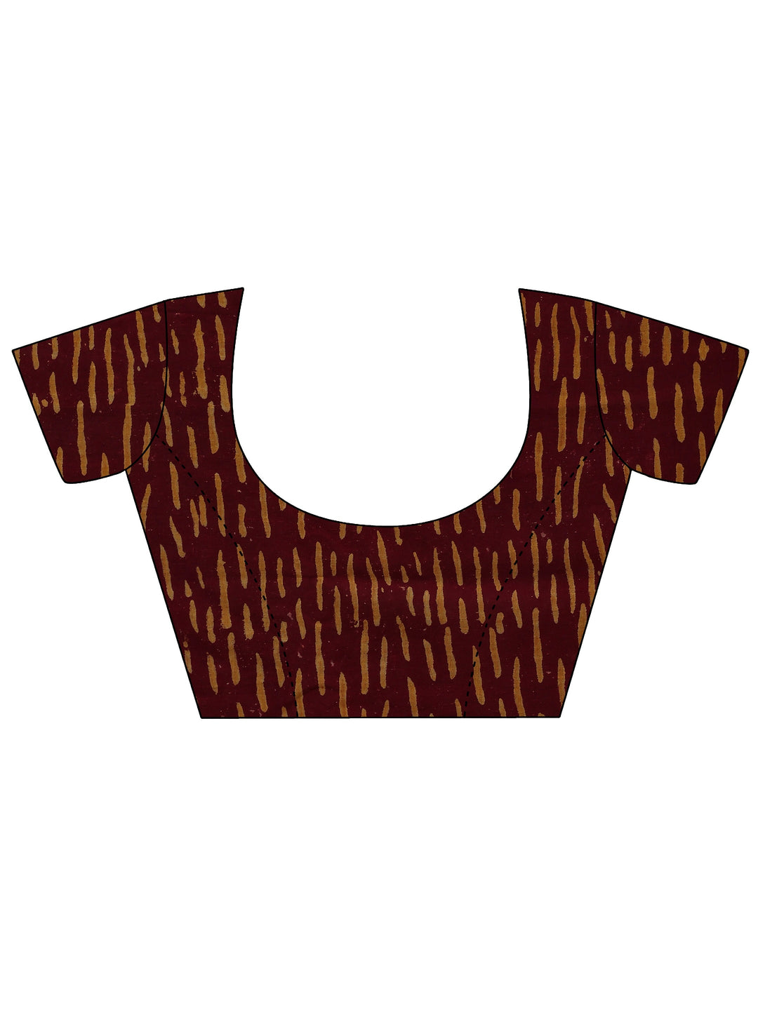  Maroon Ethnic Printed Cotton Saree 