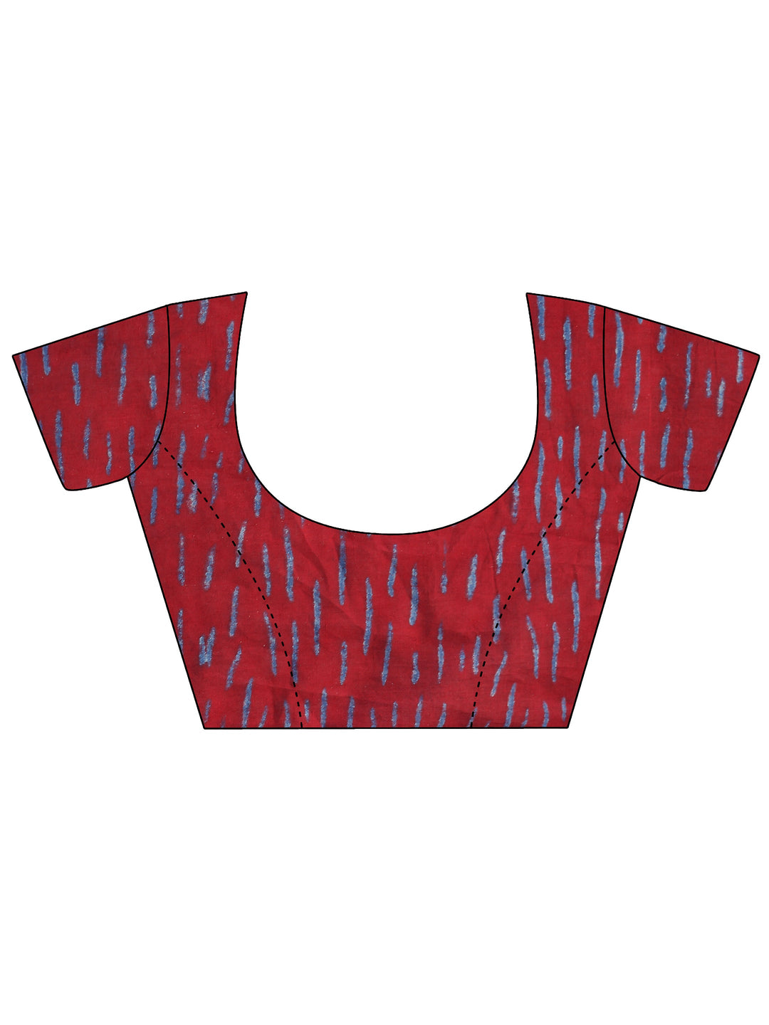  Red Ethnic Printed Cotton saree 