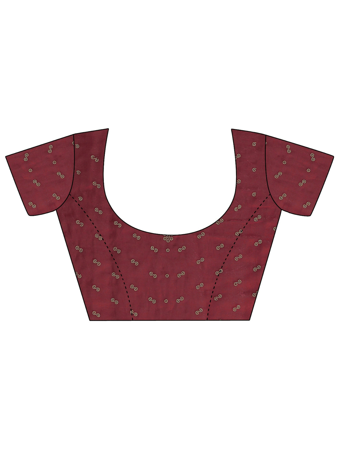  Libas Art Maroon Tissue Saree With Embellished Border 
