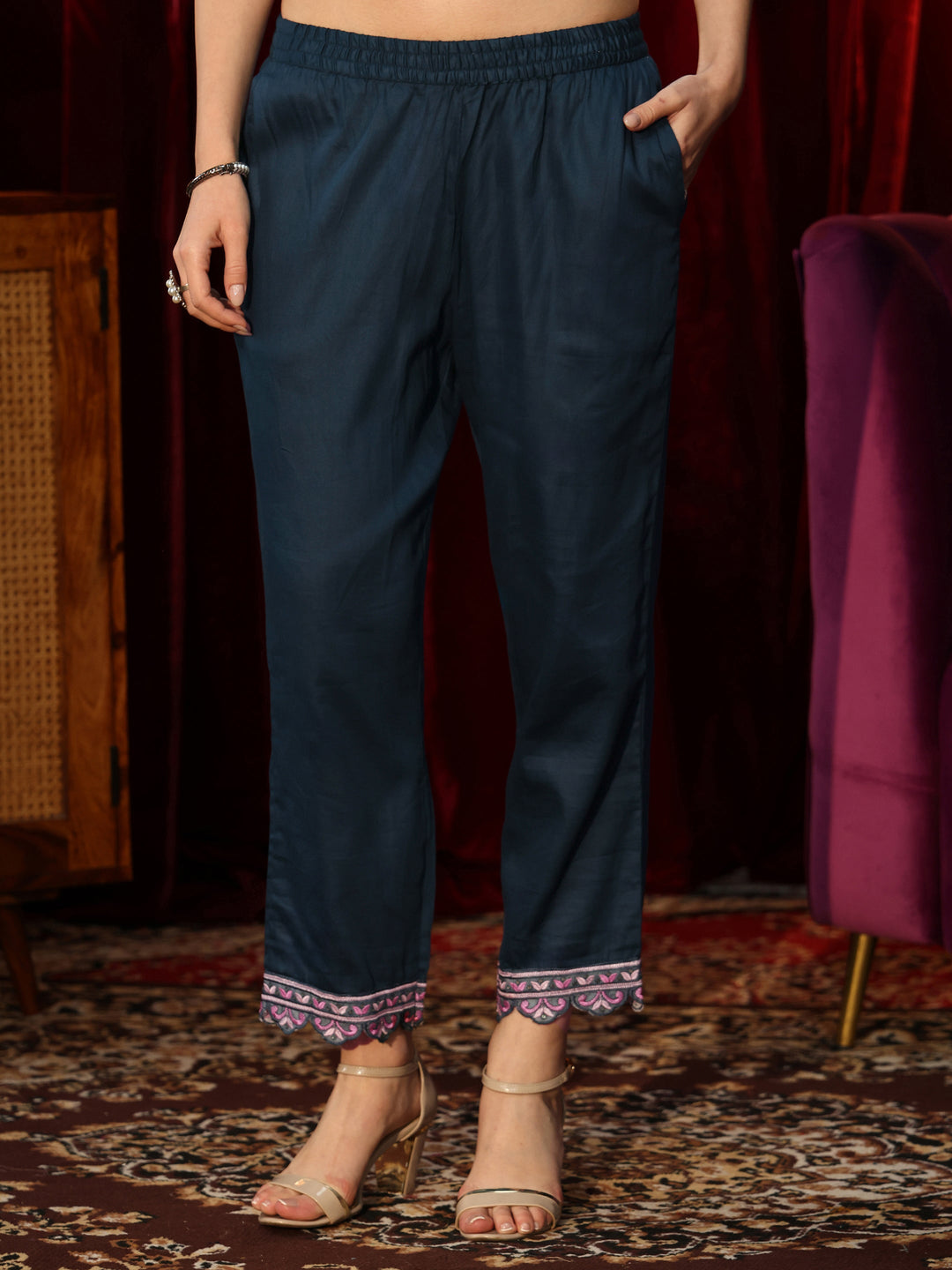  Bottle Green Bandhani Printed Cotton Straight Suit Set 