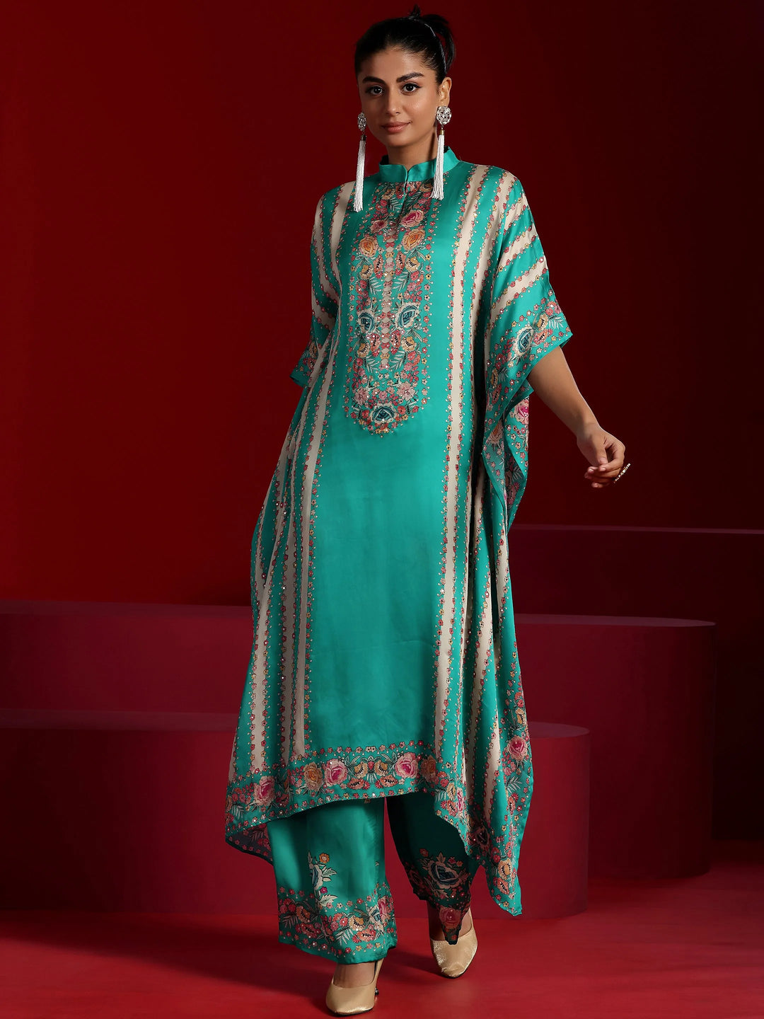  Libas Art Rama Printed Silk Blend Co-Ords 