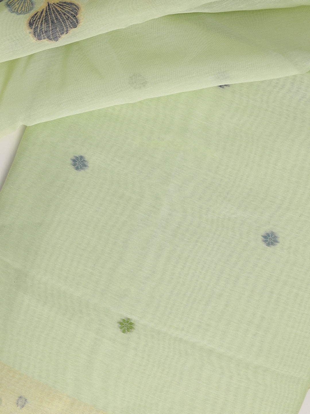  Green Woven Design Silk blend Dress Material With Dupatta 