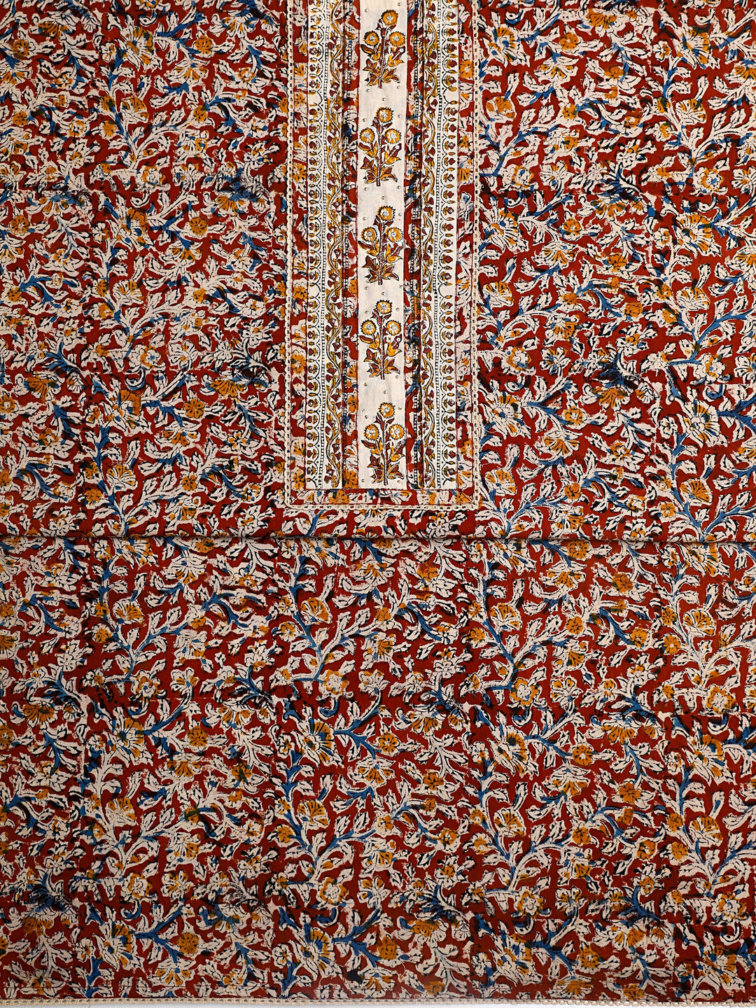  Multi Floral Printed Cotton Dress Material With Dupatta 