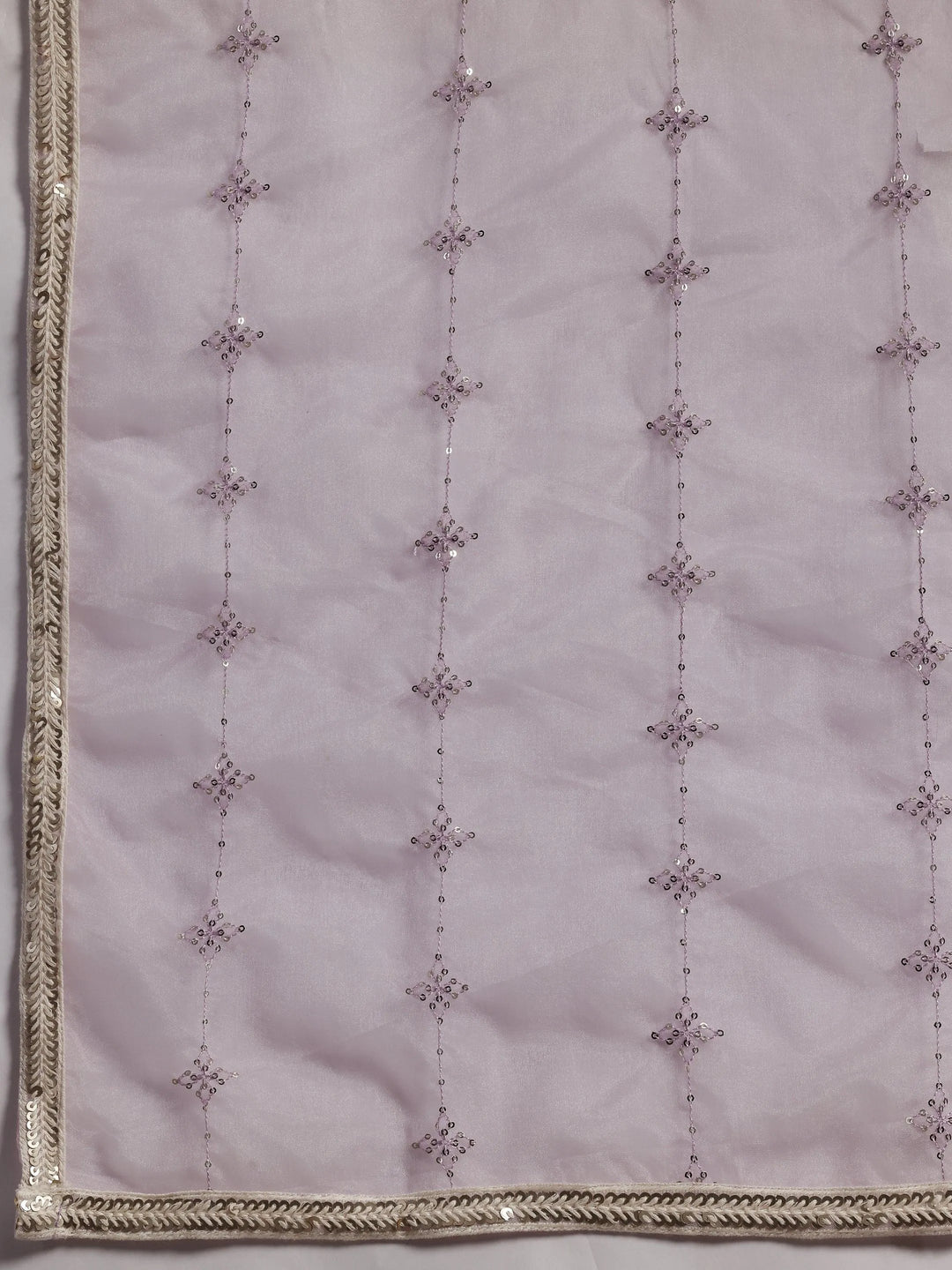 Purple Printed Cotton Straight Suit With Dupatta - Libas 