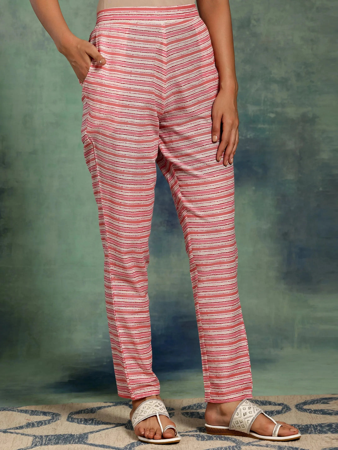  Coral Printed Cotton Straight Suit With Dupatta 