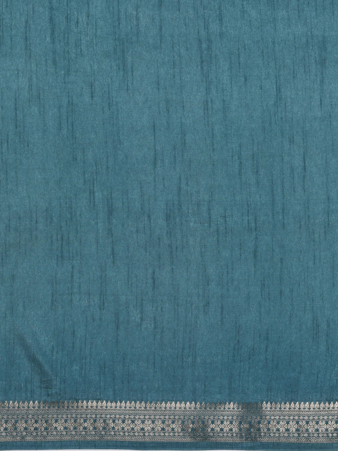 Blue Printed Silk Blend Saree With Unstitched Blouse Piece - Libas 