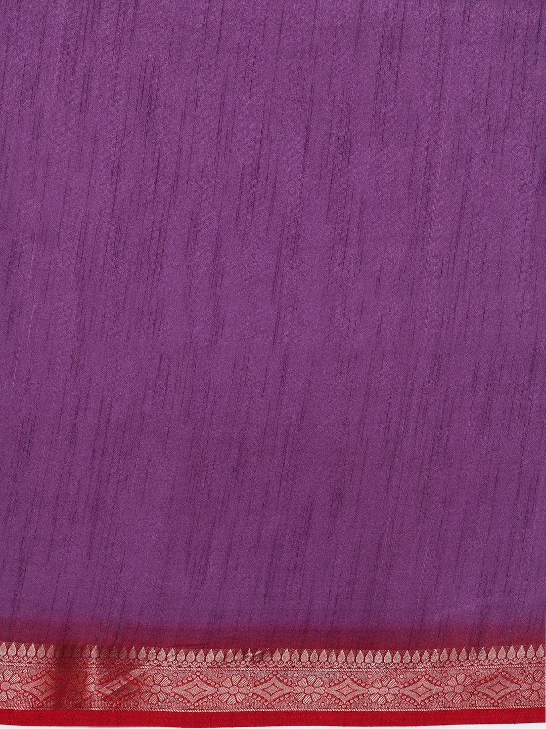 Lavender Printed Silk Blend Saree With Unstitched Blouse Piece - Libas 