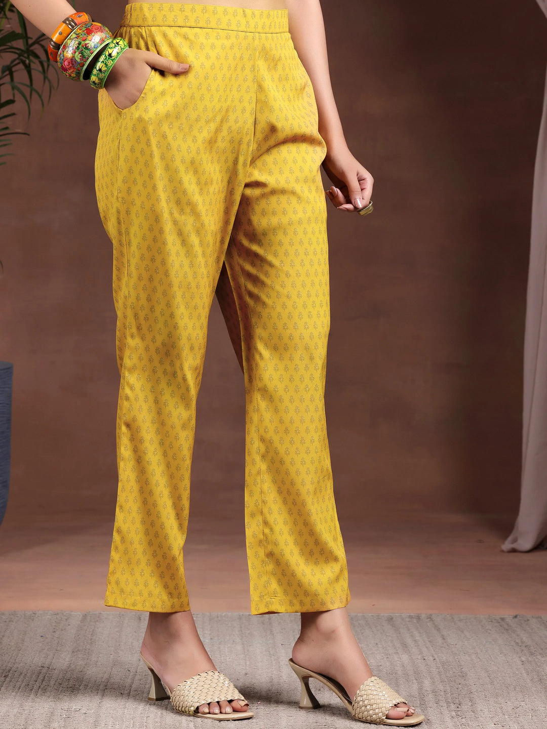  Multi Printed Poly Crepe Straight Kurta Set 