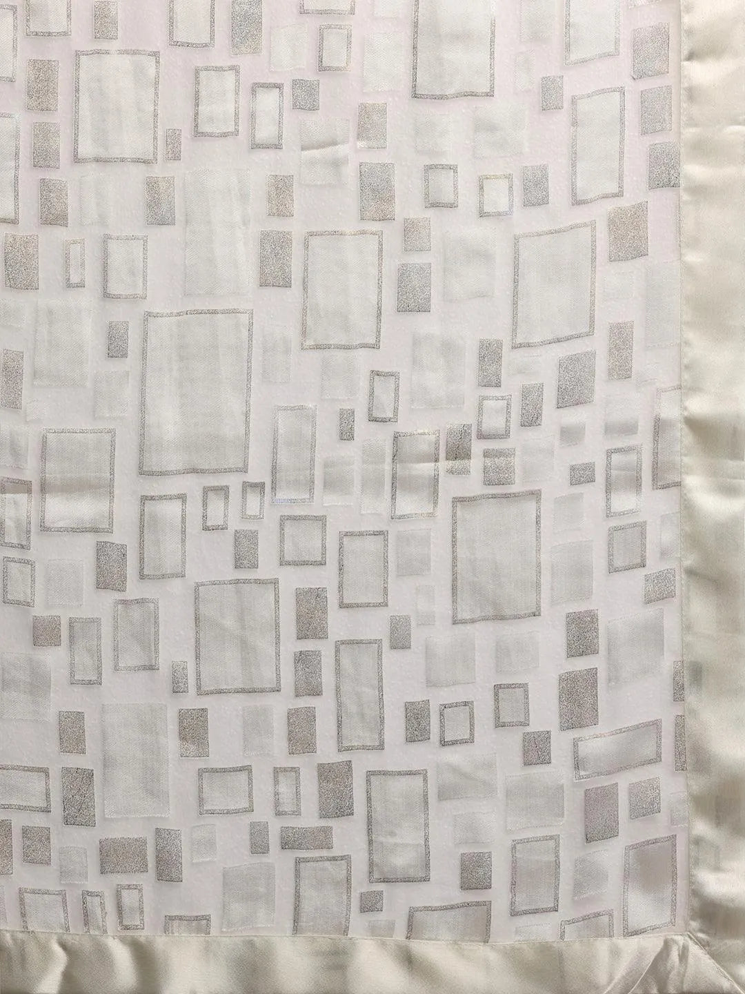 Off White Woven Design Brasso Saree With Unstitched Blouse Piece - Libas 