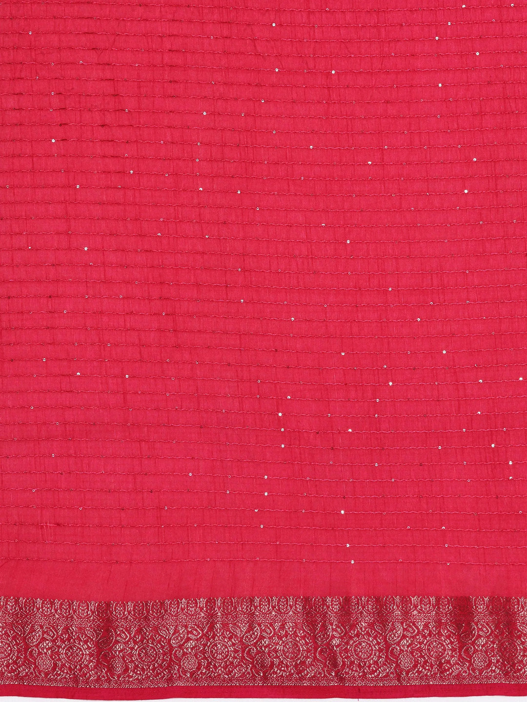 Pink Printed Silk Blend Saree With Unstitched Blouse Piece - Libas 