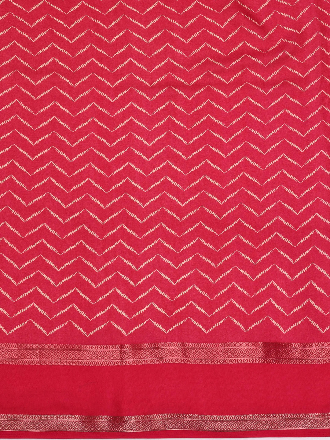 Pink Printed Silk Blend Saree With Unstitched Blouse Piece - Libas 