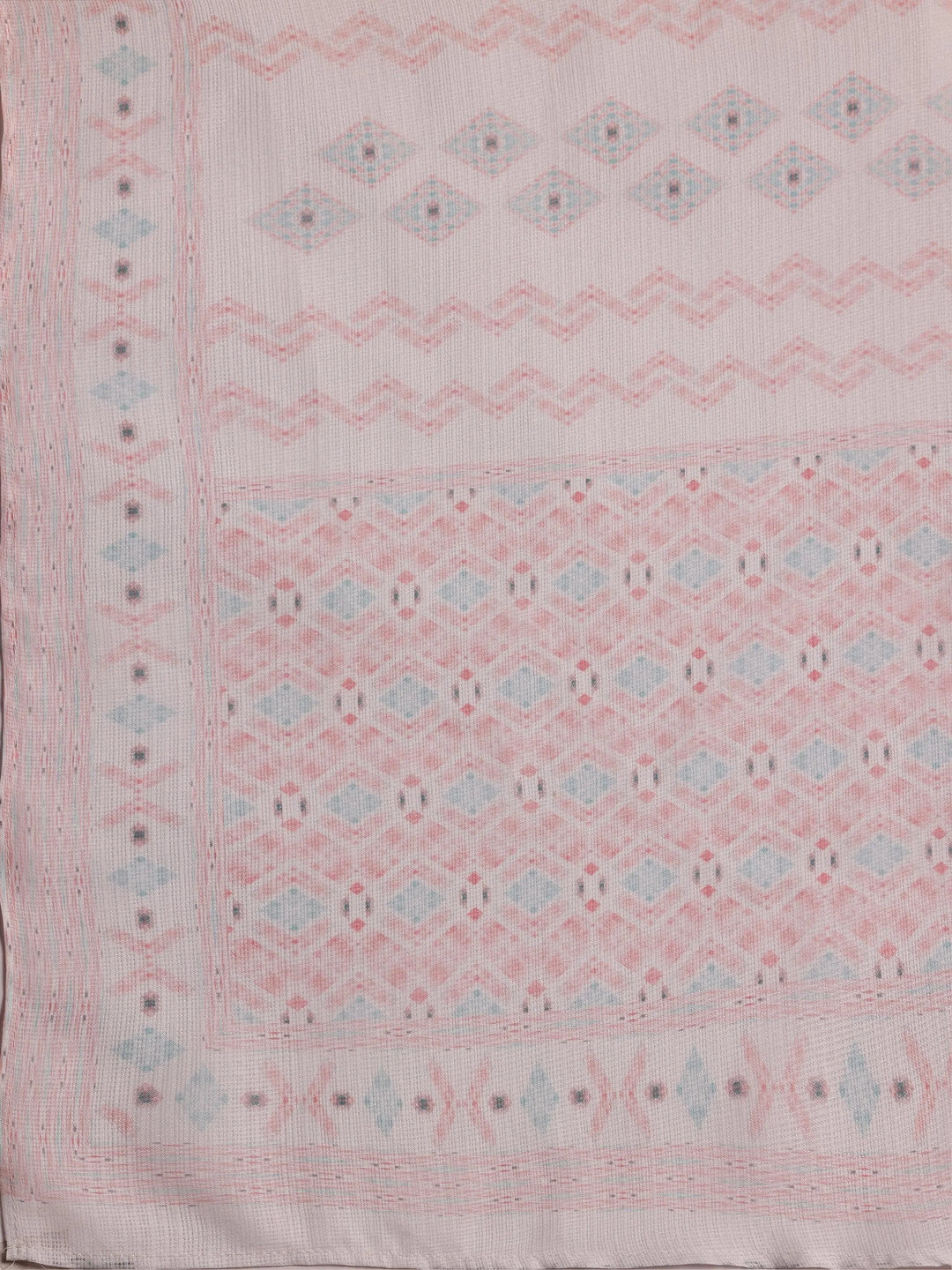 Peach Embroidered Cotton Blend Straight Suit With Dupatta - Libas 