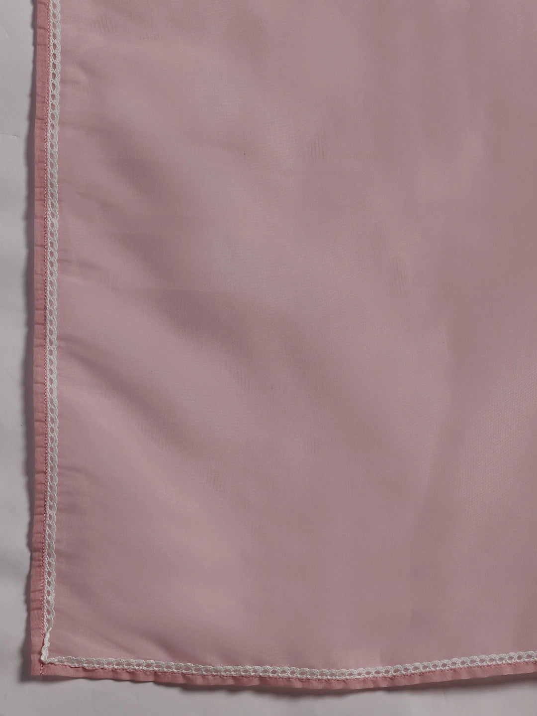 Pink Embroidered Organza A-Line Kurta With Palazzos & Dupatta - Libas 