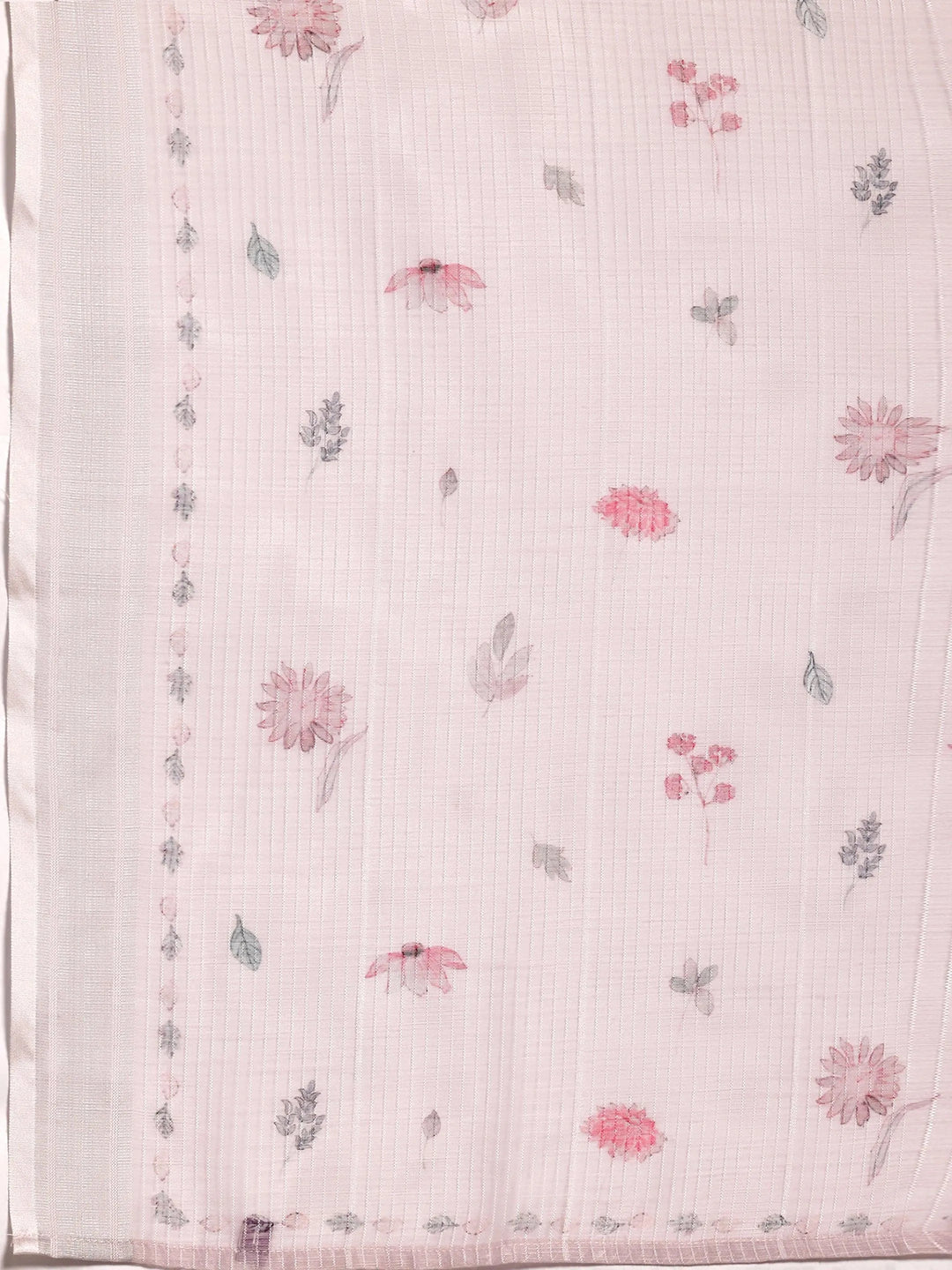 Lilac Printed Cotton Straight Suit With Dupatta - Libas 
