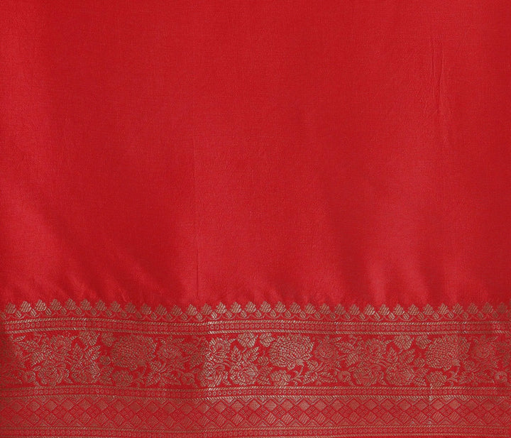 Libas Art Multicoloured Woven Design Satin Saree With Unstitched Blouse Piece - Libas