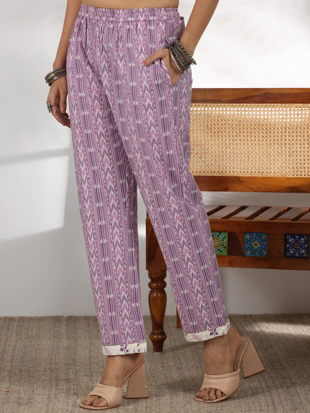  Off White Printed Cotton Straight Suit With Dupatta 