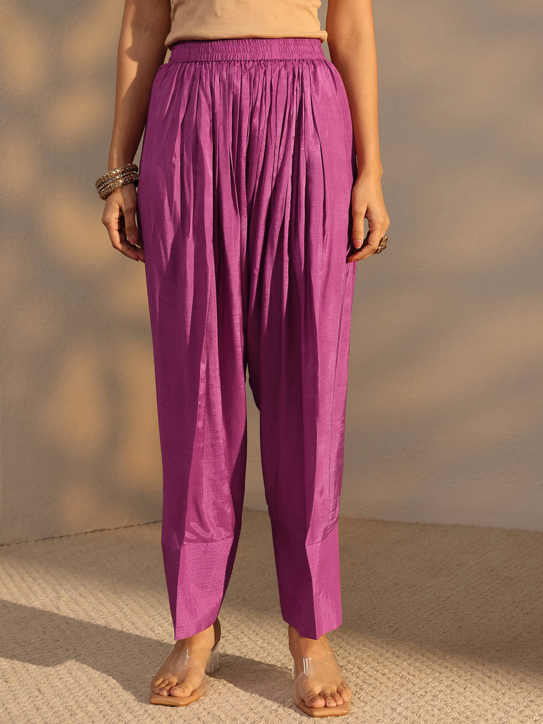  Pink Floral Printed Muslin Co-Ord Set 
